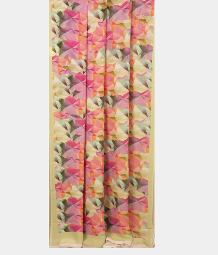Multicolour georgette Printed Silk Saree T2243902