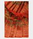 Red Tussar Printed Saree T2244153