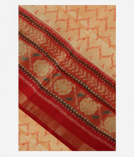 Dark Beige Patola Silk Saree T213333-image