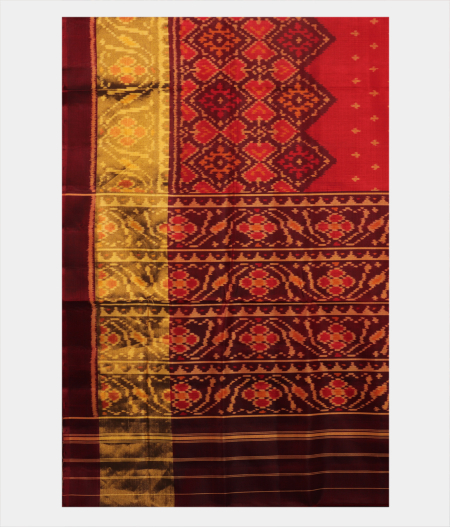 Red Patola Silk Saree T1649754