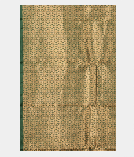 Bottle Green Handwoven Kanjivaram Silk Saree T2127813