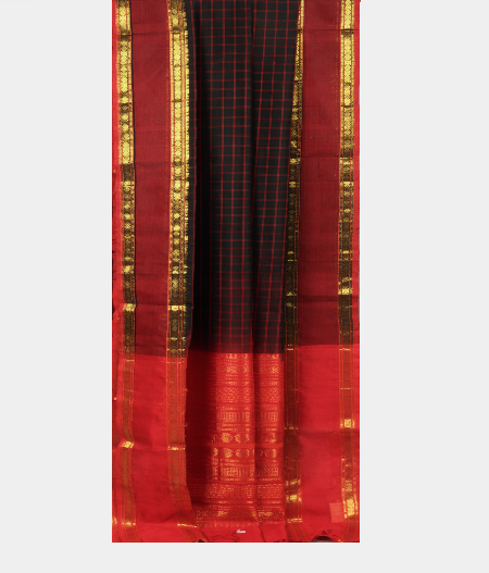 Black Silk Cotton Saree T2072962
