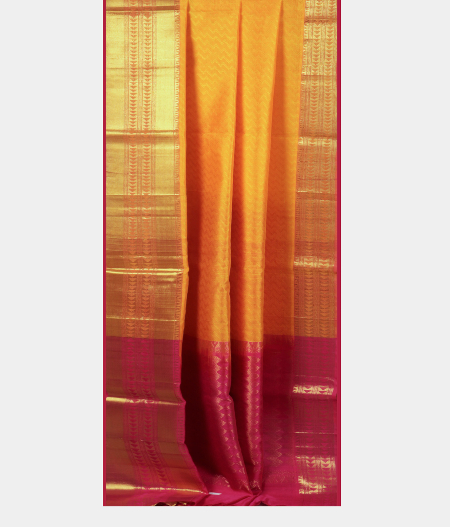 Yellow Silk Cotton Saree T2072512