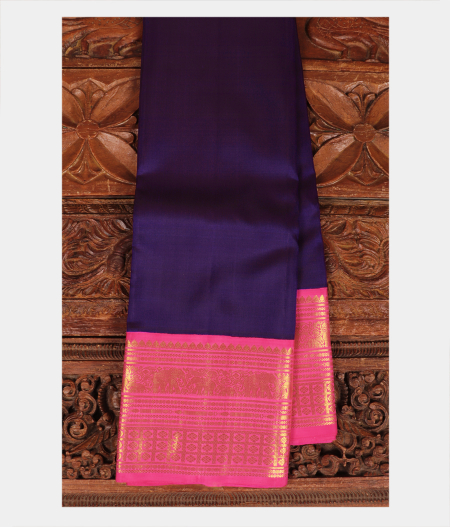 Purple Handwoven Kanjivaram Silk Saree T217877-image