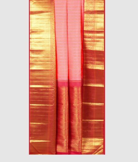 Peach Handwoven Kanjivaram Silk Saree T2126992