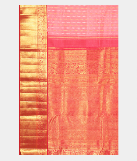 Peach Handwoven Kanjivaram Silk Saree T2126994
