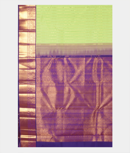 Green Handwoven Kanjivaram Silk Saree T2238664