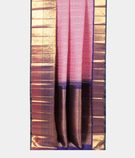 Lavender Pink Handwoven Kanjivaram Silk Saree T2194732