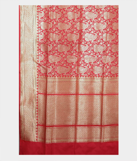 Red Banaras Silk Saree T2258944