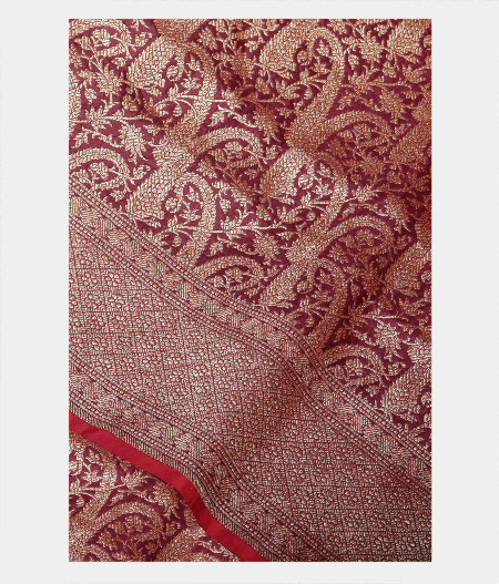 Brown Banaras Silk Saree T225852-image