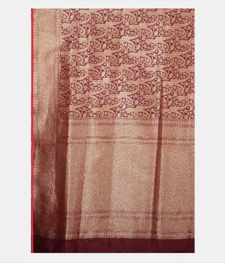 Brown Banaras Silk Saree T2258524