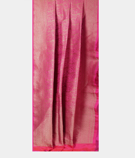 Pink Banaras Silk Saree T2258542