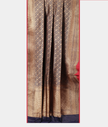 Black Banaras Silk Saree T2153912