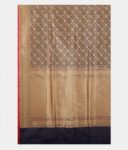 Black Banaras Silk Saree T2153914