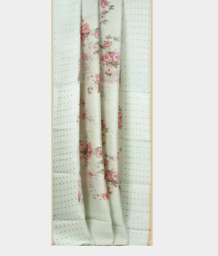 Light Blue Kora Organza Saree T2255742