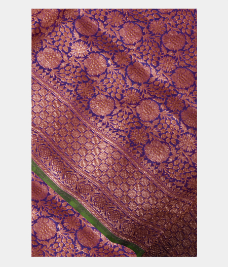 Violet Banarasi Silk Saree T225871-image