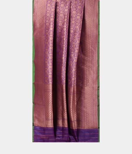 Violet Banarasi Silk Saree T2258712