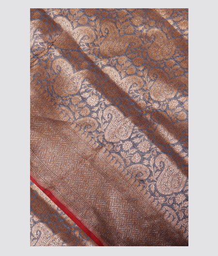 Dark Blue Banarasi Silk Saree T225896-image