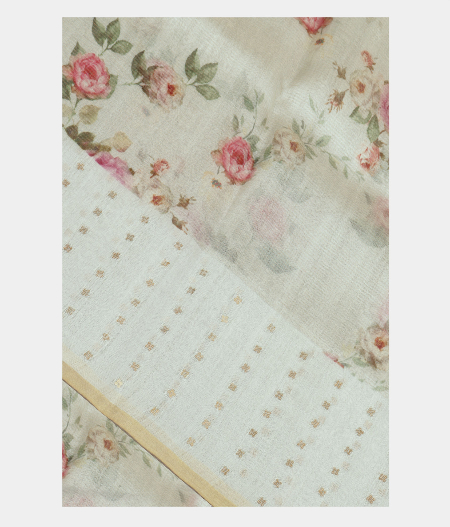 Light Blue Kora Organza Saree T225581-image