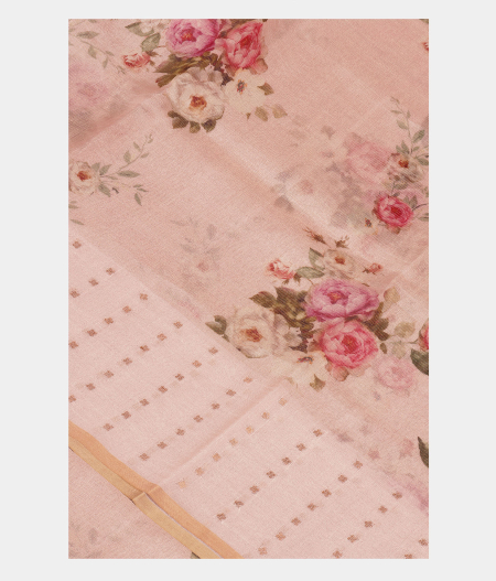 Pink Kora Organza Saree T225573-image