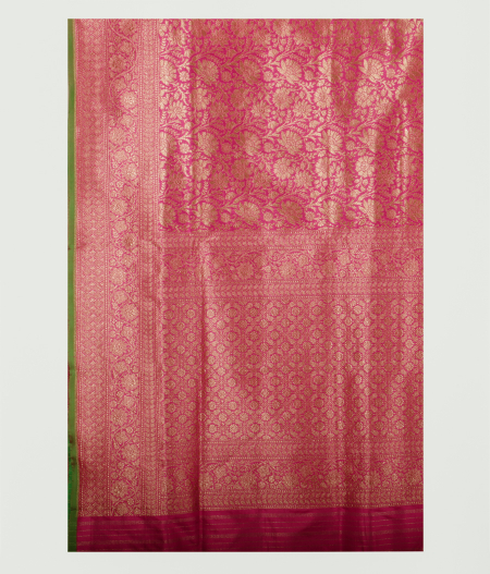 Pink Banarasi Silk Saree T2258674