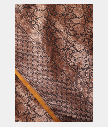 Black Banarasi Silk Saree T225879-image
