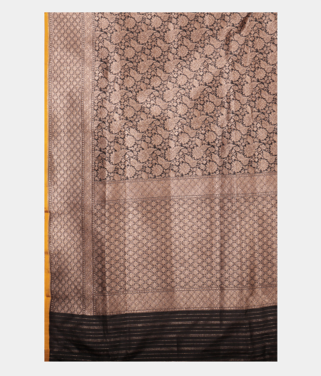 Black Banarasi Silk Saree T2258794