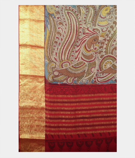 Light Blue Georgette Silk Saree T2220504