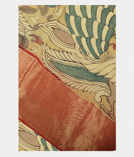 Beige Georgette Silk Saree T222051-image