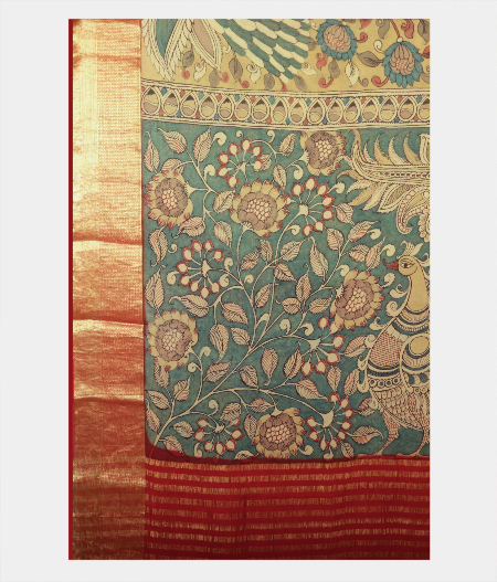 Beige Georgette Silk Saree T2220514