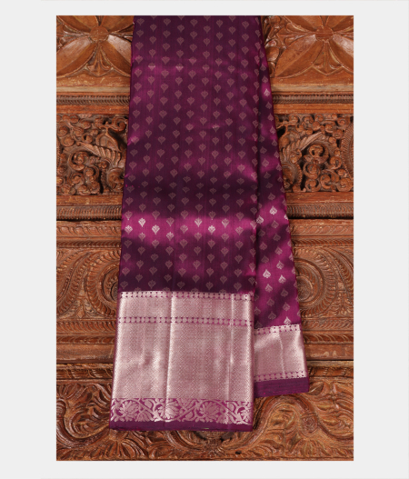 Purple Handwoven Kanjivaram Silk Saree T221241-image