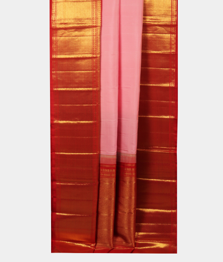 Candy Pink Handwoven Kanjivaram Silk Saree T2218182