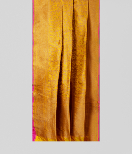 Yellow Banarasi Silk Saree T2258552