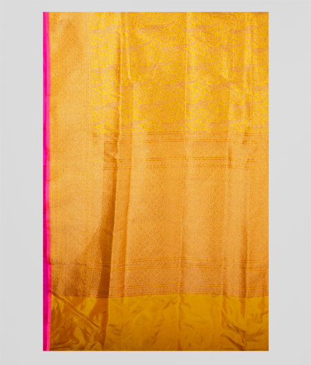 Yellow Banarasi Silk Saree T2258554