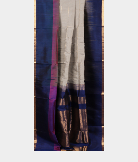 Silver Soft Silk Saree T1763472