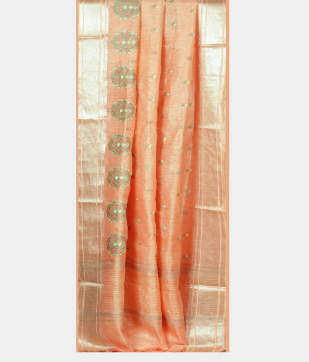 orange-linen-embroidery-saree-t225552-t225552-b