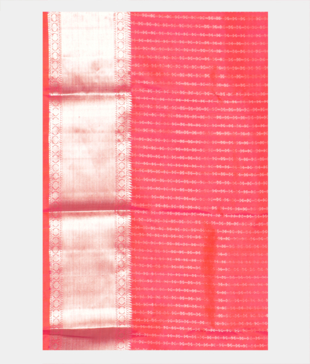 Pinkish Orange Handwoven Kanjivaram Silk Saree T2212103