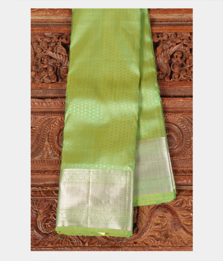 Green Handwoven Kanjivaram Silk Saree T221253-image