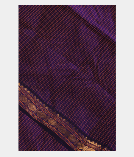 Purple Silk Cotton Saree T207280-image