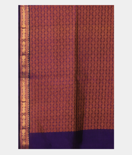 Purple Silk Cotton Saree T2072803