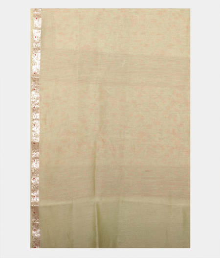 Light Green Egyptian Printed Cotton Saree T2261753