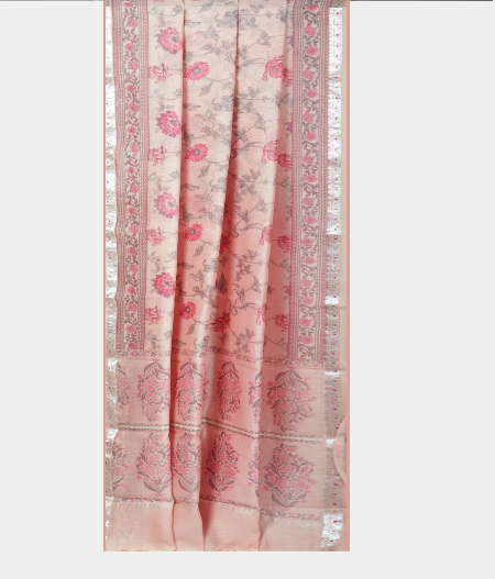 Pink Egyptian Printed Cotton Saree T2261682