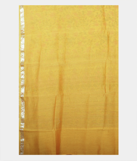 Yellow Egyptian Printed Cotton Printed Saree T2261723