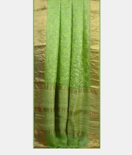 Green Silk Kota Embroidery T2055902