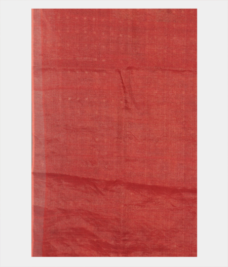 Red Tussar Printed Saree T2254173