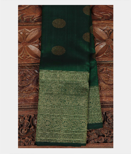 Green Handwoven Kanjivaram Silk Saree T212602-image
