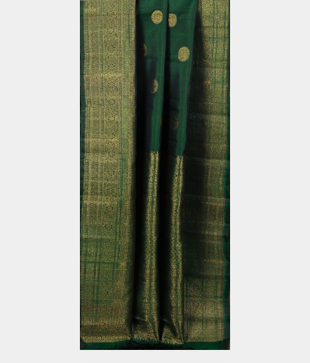 Green Handwoven Kanjivaram Silk Saree T2126022