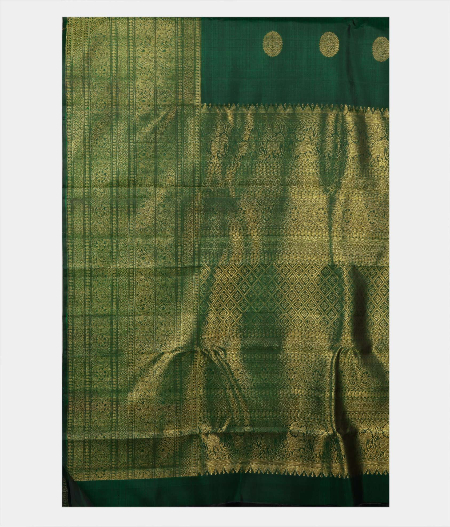 Green Handwoven Kanjivaram Silk Saree T2126024