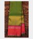 Yellowish Green  Handwoven Kanjivaram Silk Saree T2223951