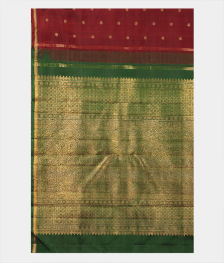 Maroon Handwoven Kanjivaram Silk Saree T2083704